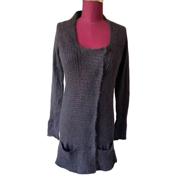 Eileen Fisher Mohair Wool Cardigan size S Gray - Picture 1 of 11